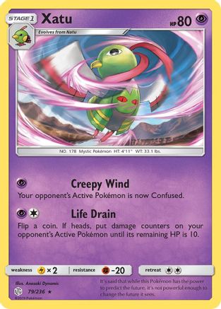 [PKM-R] Xatu (79/236) [Sun & Moon: Cosmic Eclipse]