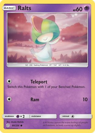 [PKM-C] Ralts (80/236) [Sun & Moon: Cosmic Eclipse]