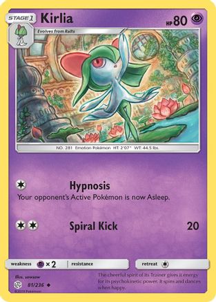 [PKM] Kirlia (81/236) [Sun & Moon: Cosmic Eclipse]