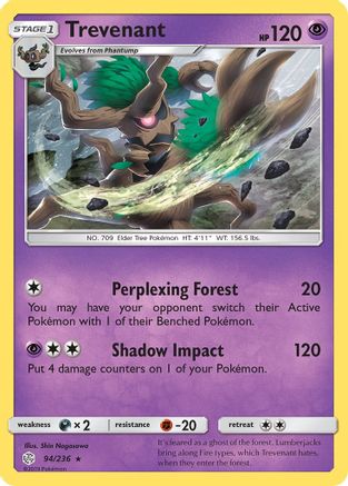 [PKM] Trevenant (94/236) [Sun & Moon: Cosmic Eclipse]