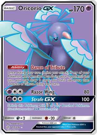 [PKM] Oricorio GX (217/236) [Sun & Moon: Cosmic Eclipse]