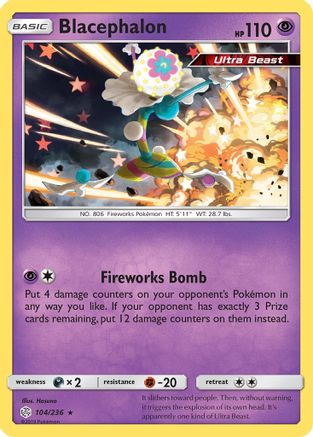 [PKM] Blacephalon (104/236) [Sun & Moon: Cosmic Eclipse]