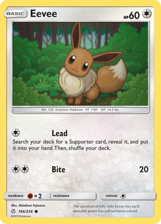 [PKM] Eevee (166/236) [Sun & Moon: Cosmic Eclipse]