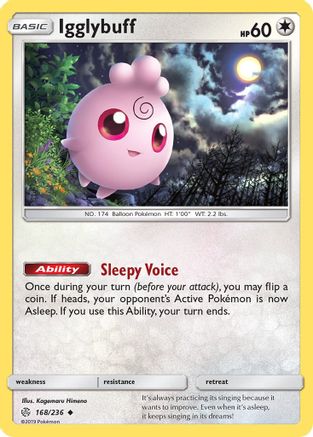 [PKM] Igglybuff (168/236) [Sun & Moon: Cosmic Eclipse]
