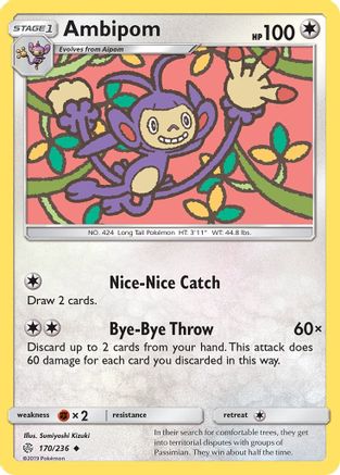 [PKM] Ambipom (170/236) [Sun & Moon: Cosmic Eclipse]