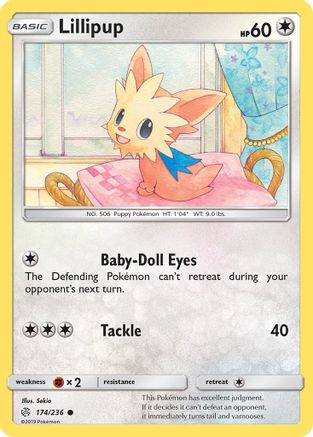 [PKM-C] Lillipup (174/236) [Sun & Moon: Cosmic Eclipse]