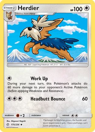 [PKM] Herdier (175/236) [Sun & Moon: Cosmic Eclipse]