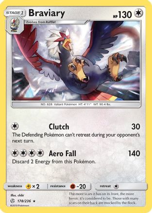 [PKM-R] Braviary (178/236) [Sun & Moon: Cosmic Eclipse]