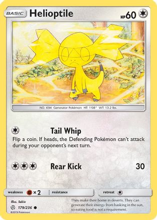 [PKM] Helioptile (179/236) [Sun & Moon: Cosmic Eclipse]