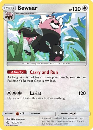 [PKM] Bewear (182/236) [Sun & Moon: Cosmic Eclipse]
