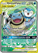 [PKM-R] Blastoise & Piplup GX (215/236) [Sun & Moon: Cosmic Eclipse]