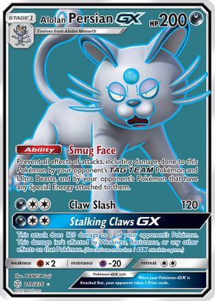 [PKM] Alolan Persian GX (219/236) [Sun & Moon: Cosmic Eclipse]