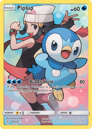 [PKM] Piplup (239/236) [Sun & Moon: Cosmic Eclipse]