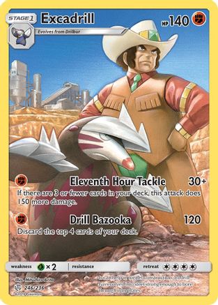 [PKM] Excadrill (246/236) [Sun & Moon: Cosmic Eclipse]