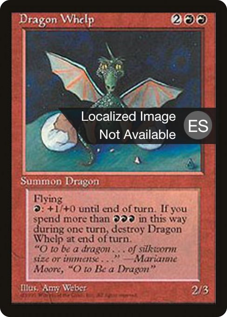{F} Dragon Whelp [Fourth Edition (Foreign Black Border)][FBB 4ED 186]