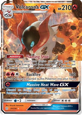 [PKM] Volcarona GX (35/236) [Sun & Moon: Cosmic Eclipse]