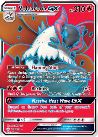 [PKM-R] Volcarona GX (213/236) [Sun & Moon: Cosmic Eclipse]