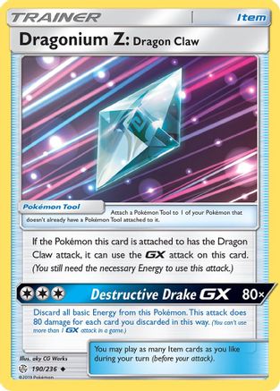 [PKM] Dragonium Z: Dragon Claw (190/236) [Sun & Moon: Cosmic Eclipse]