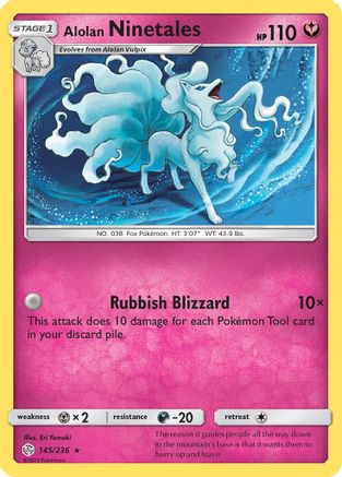 [PKM-R] Alolan Ninetales (145/236) [Sun & Moon: Cosmic Eclipse]