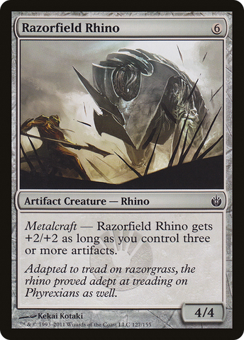 {C} Razorfield Rhino [Mirrodin Besieged][MBS 127]