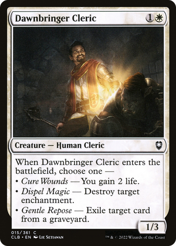 {C} Dawnbringer Cleric [Commander Legends: Battle for Baldur's Gate][CLB 015]