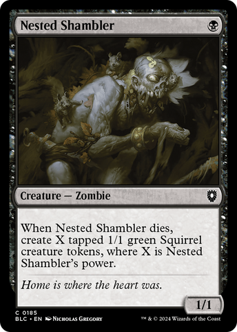 {C} Nested Shambler [Bloomburrow Commander][BLC 185]