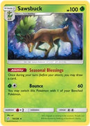 [PKM-R] Sawsbuck (16/236) (Prerelease Kit Exclusive) (Theme Deck Exclusive) [Sun & Moon: Cosmic Eclipse]
