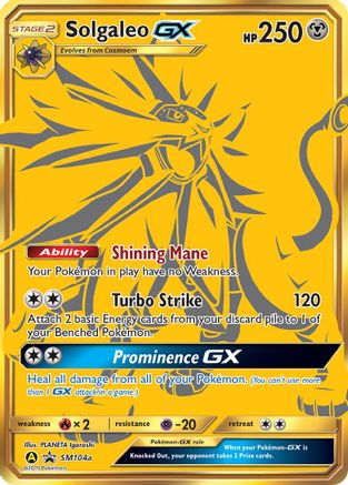 [PKM-R] Solgaleo GX (SM104a) [Sun & Moon: Black Star Promos]