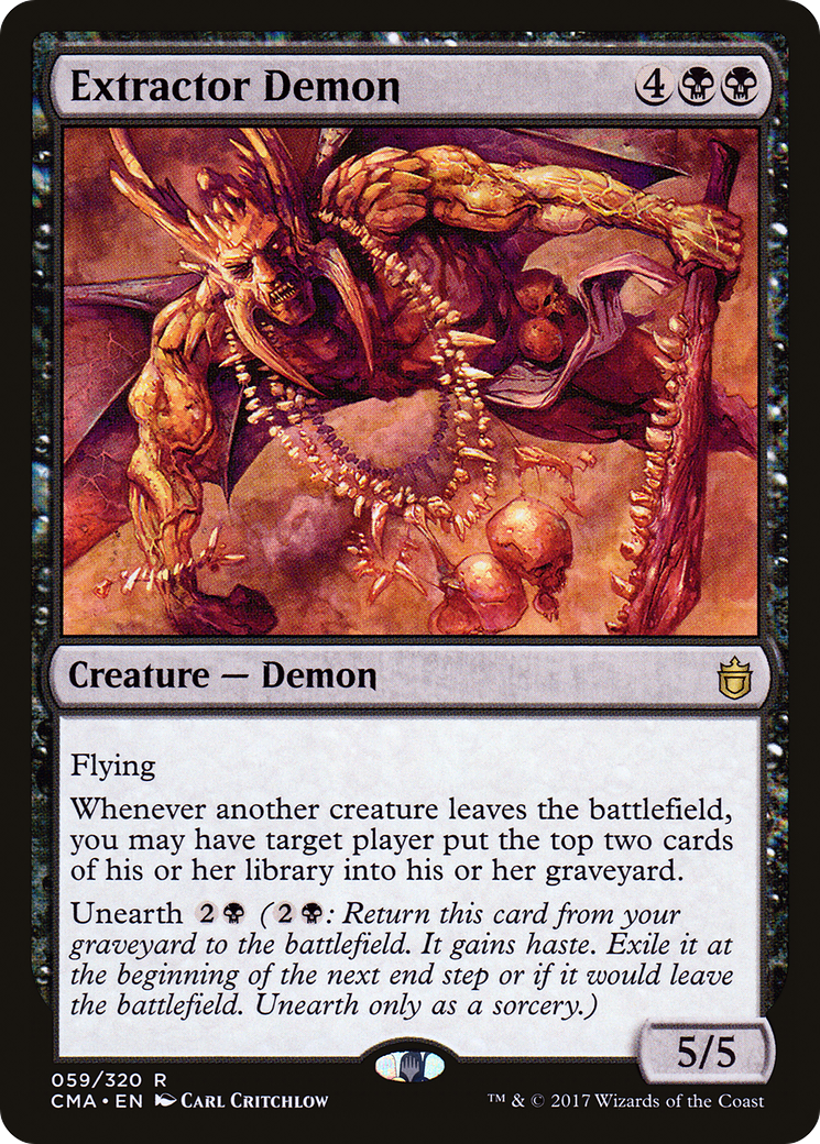 {R} Extractor Demon [Commander Anthology][CMA 059] - Misty Mountain Games