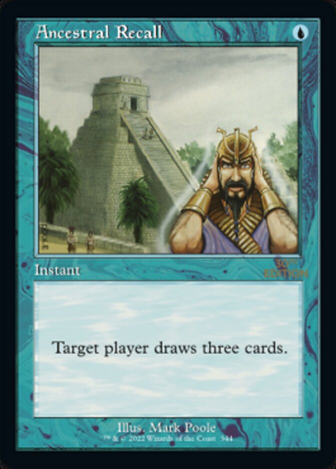 {R} Ancestral Recall (Retro) [30th Anniversary Edition][30A 344]