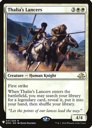 {@@LIST} Thalia's Lancers [LIST 047/205]