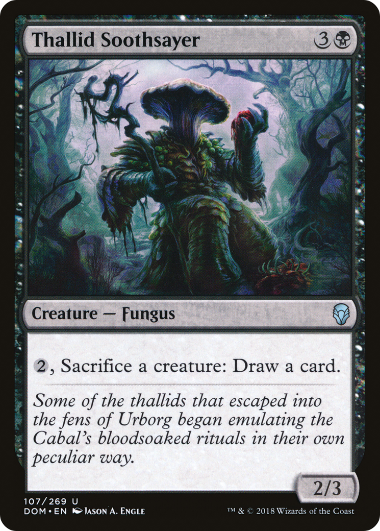 {C} Thallid Soothsayer [Dominaria][DOM 107]