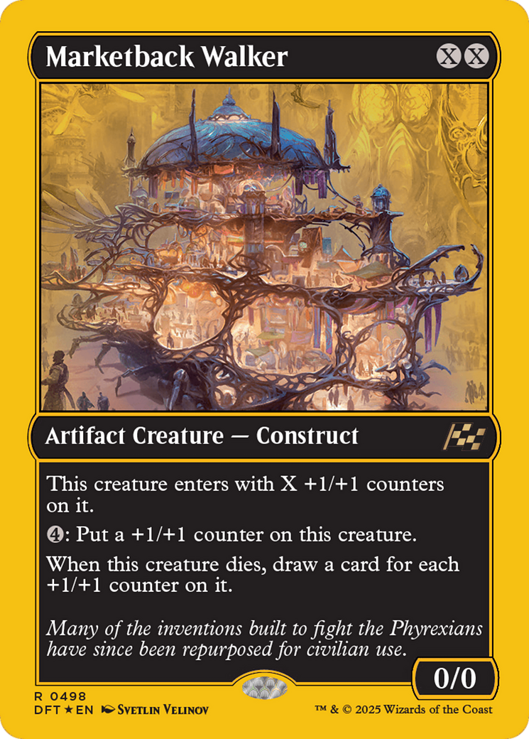 {@R} Marketback Walker (First-Place Foil) [Aetherdrift][DFT 498]