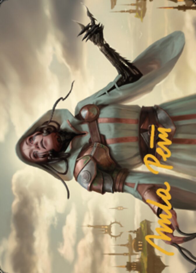 {A} Phyrexian Missionary Art Card (Gold-Stamped Signature) [Dominaria United Art Series][GS ADMU 011]