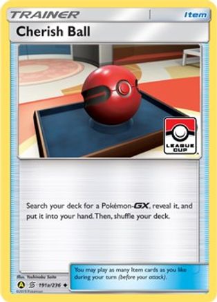 [TR] Cherish Ball (191a/236) (League Promo) [Sun & Moon: Unified Minds]