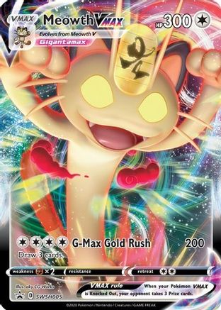 [PKM] Meowth VMAX (SWSH005) [Sword & Shield: Black Star Promos]
