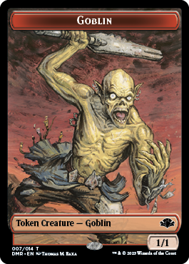 {T} Goblin // Cat (008) Double-Sided Token [Dominaria Remastered Tokens][TDMR 7//8]