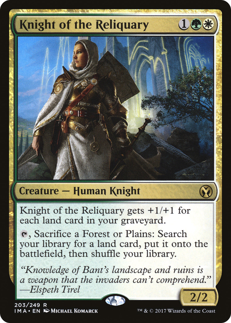 {R} Knight of the Reliquary [Iconic Masters][IMA 203] - Misty Mountain Games