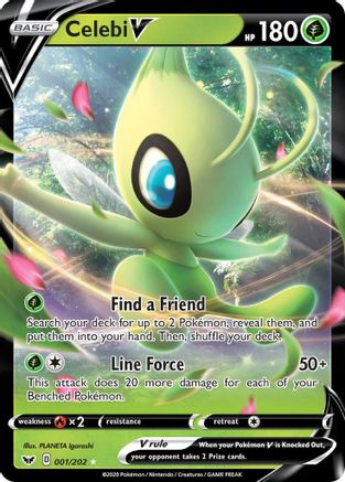 [PKM-R] Celebi V (001/202) [Sword & Shield: Base Set]