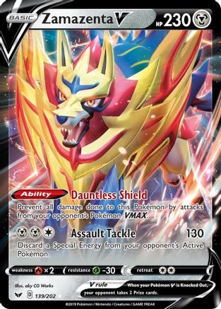 [PKM] Zamazenta V (139/202) [Sword & Shield: Base Set]