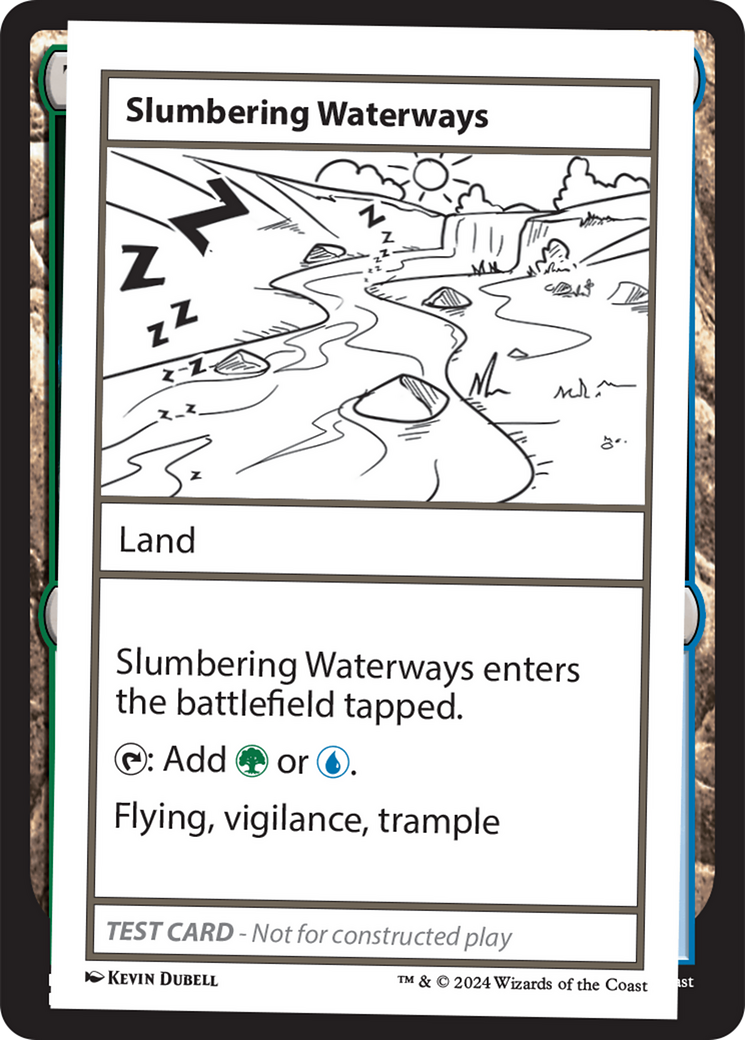 {C} Slumbering Waterways [Mystery Booster 2 Playtest Cards][MB2 PLAYTEST]