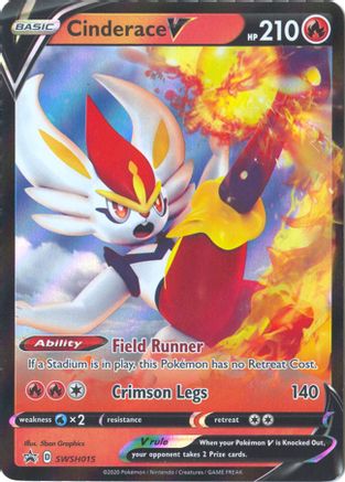 [PKM-R] Cinderace V (SWSH015) [Sword & Shield: Black Star Promos]