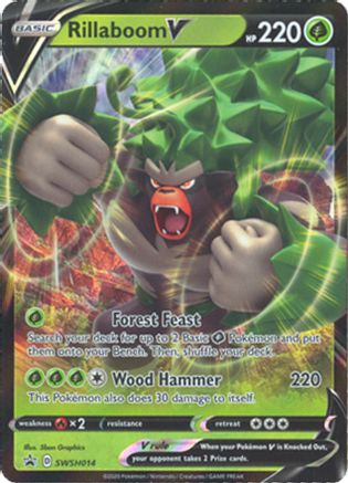 [PKM] Rillaboom V (SWSH014) [Sword & Shield: Black Star Promos]