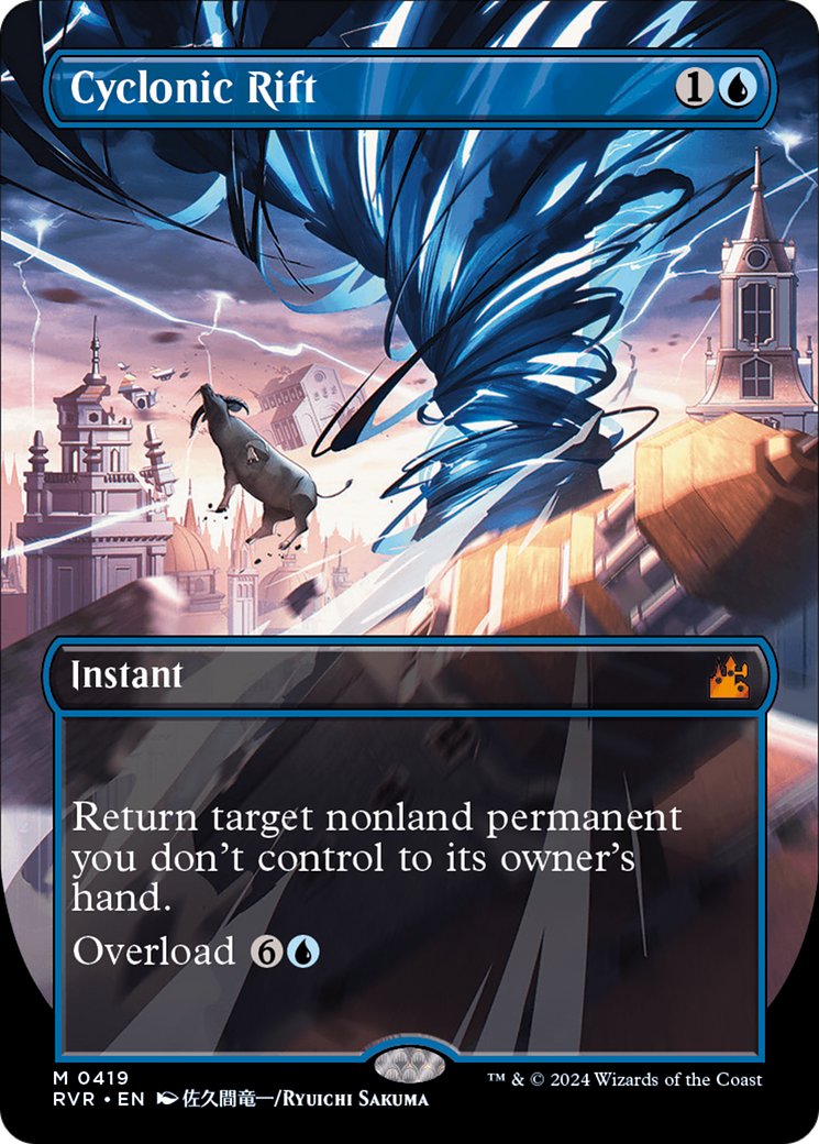 {R} Cyclonic Rift (Anime Borderless) [Ravnica Remastered][RVR 419]