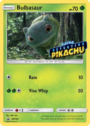 [PKM] Bulbasaur (SM198) (Detective Pikachu Stamped) [Sun & Moon: Black Star Promos]