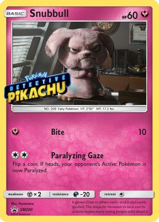 [PKM] Snubbull Detective (SM200) (Pikachu Stamped) [Sun & Moon: Black Star Promos]