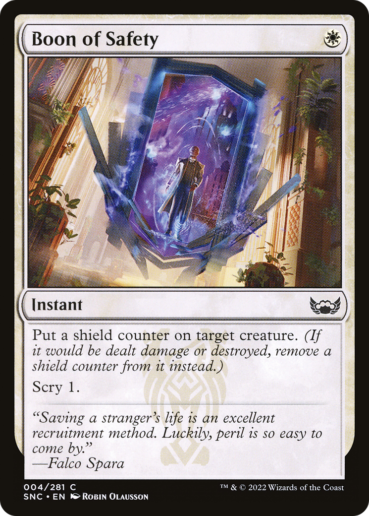 {C} Boon of Safety [Streets of New Capenna][SNC 004]