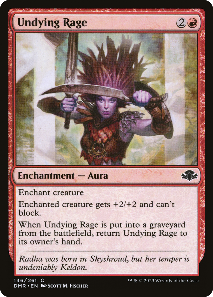 {C} Undying Rage [Dominaria Remastered][DMR 146]