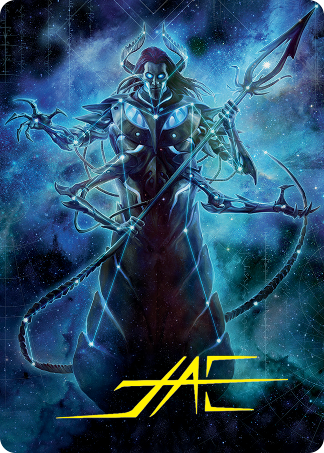 {A} Heliod, the Warped Eclipse Art Card (Gold-Stamped Signature) [March of the Machine Art Series][GS AMOM 060]