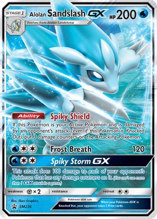[PKM] Alolan Sandslash GX (SM236) [Sun & Moon: Black Star Promos]